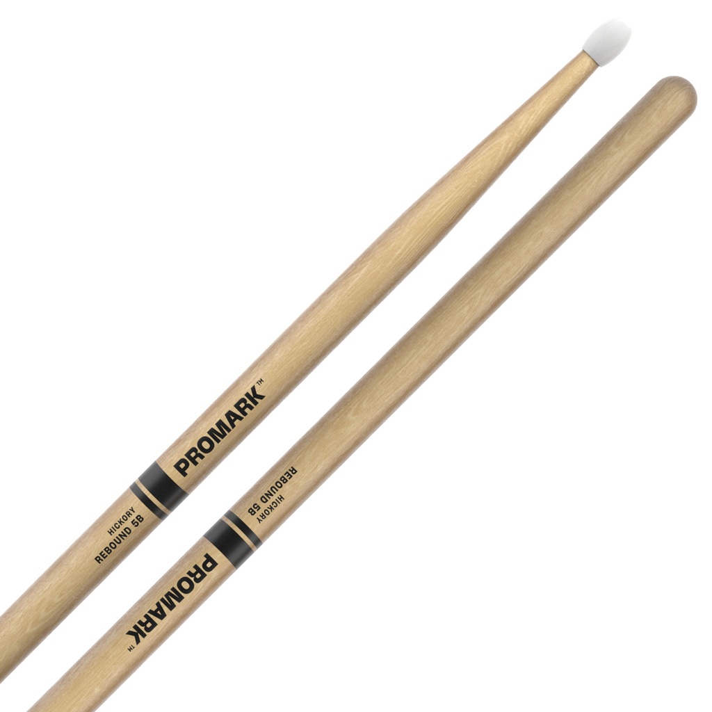 [RBH595N] Promark Rebound 5B Hickory Drum Sticks with Nylon Tips