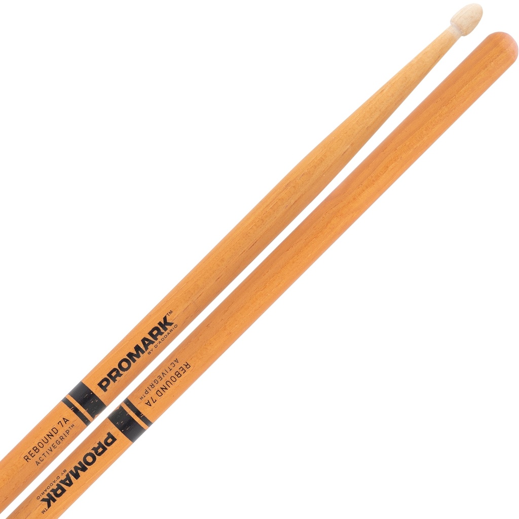 Promark Rebound 7A ActiveGrip Clear Drum Sticks with Acorn Tips