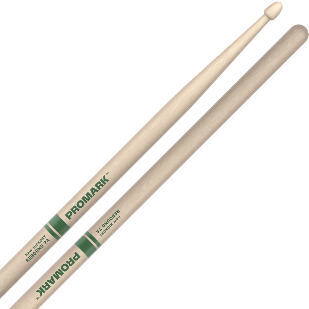 [RBHR535AW] Promark Rebound 7A Raw Hickory Drum Sticks