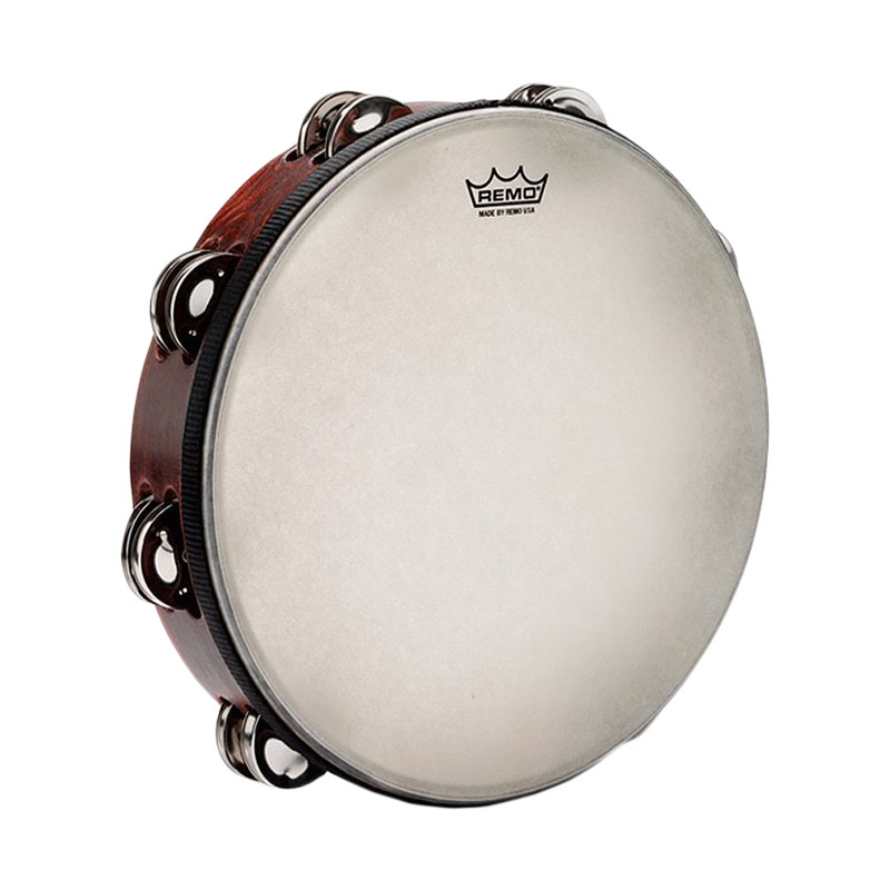 [TA-3010-81-] Remo 10" Gospel Tambourine 8 Double-Row Jingle