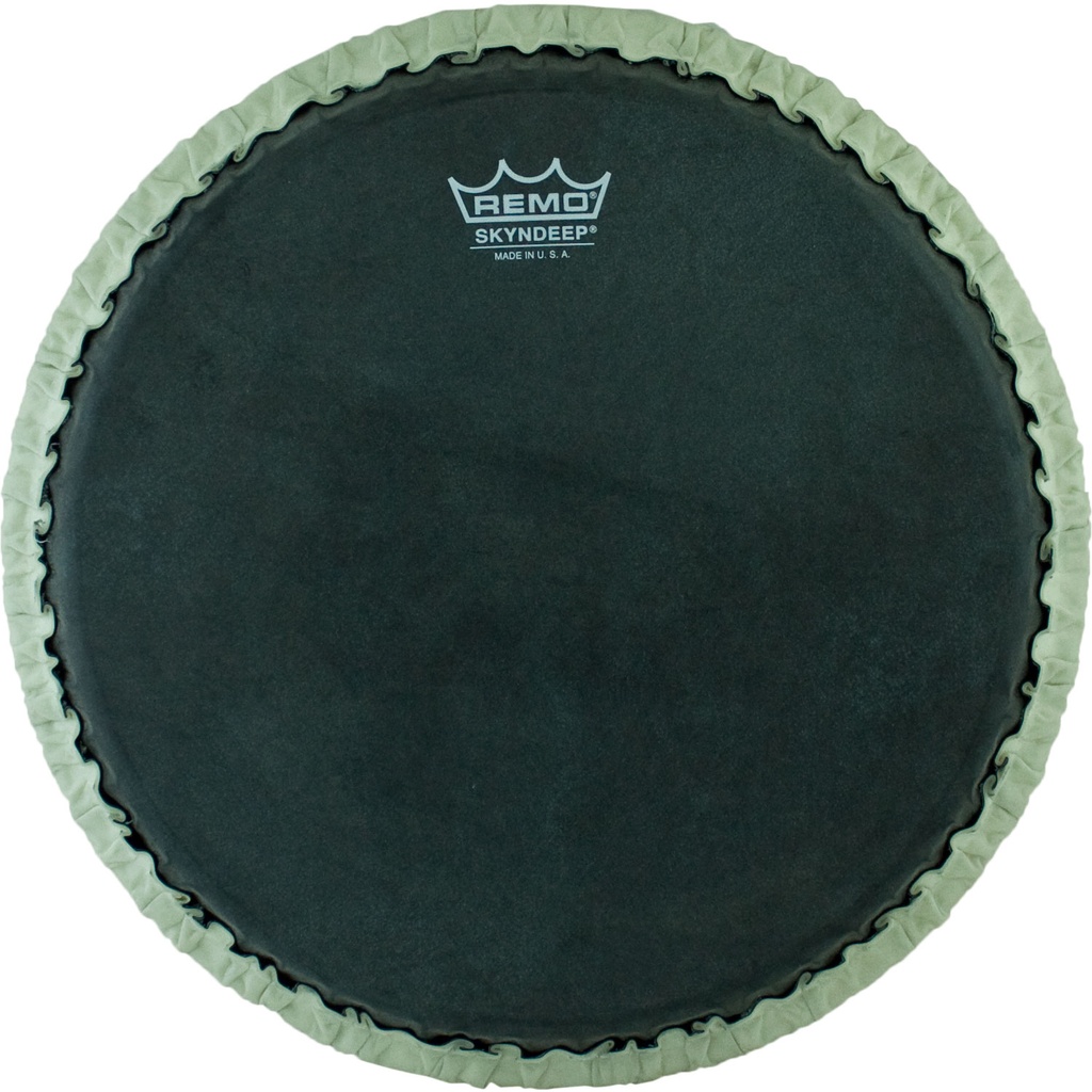 [M7-1175-S6-SD009] Remo 11.75" Tucked Skyndeep Conga Head/Black Calfskin Graphic