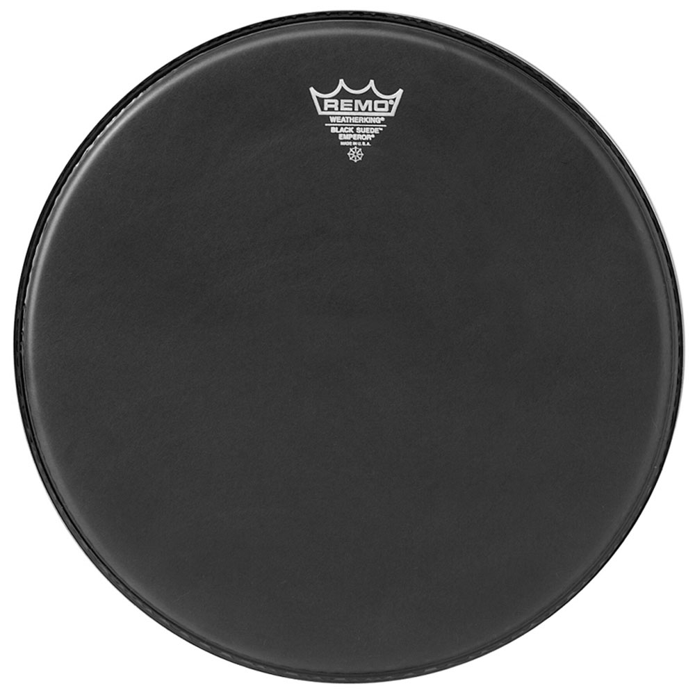 [BE-0813-ES-] Remo 13" Emperor Black Suede Drum Head
