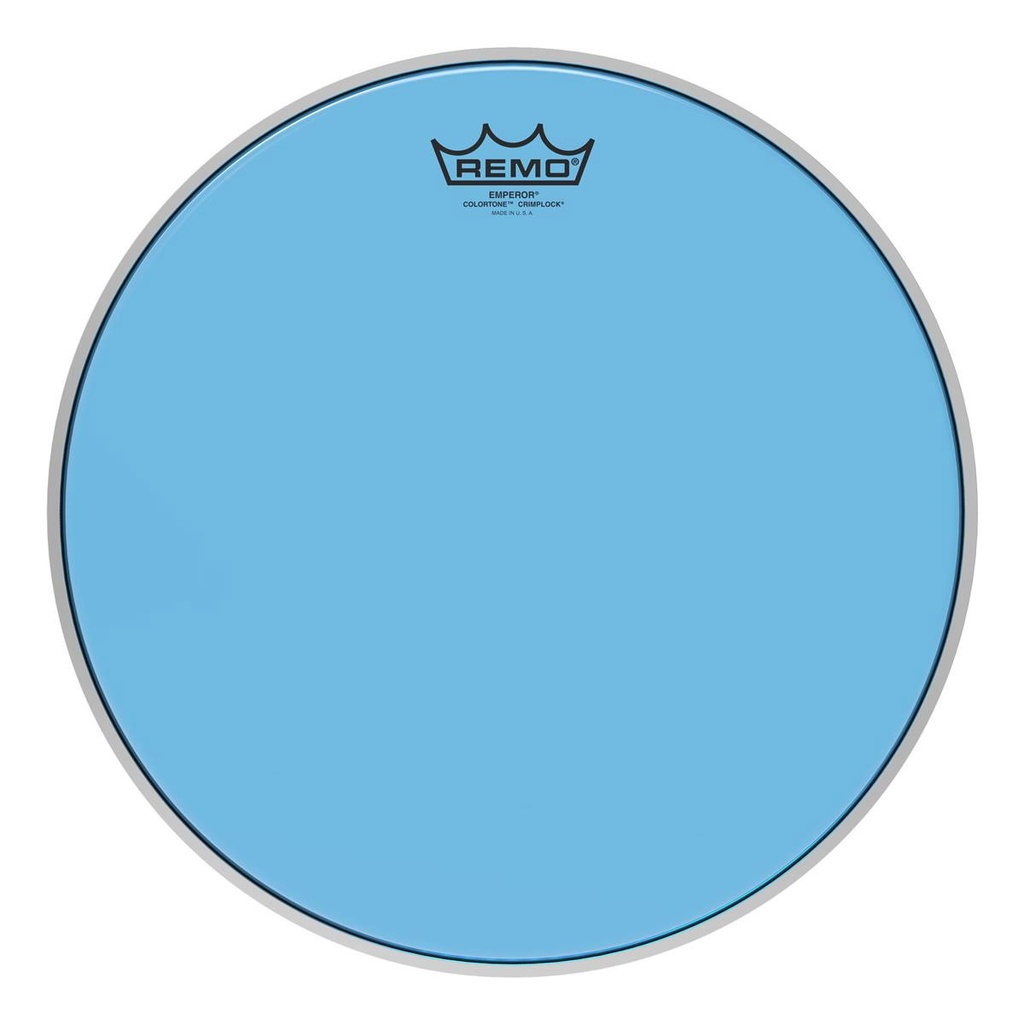 [BE-0313-CT-BUMP] Remo 13" Emperor Colortone Blue Crimplock Marching Tenor Head