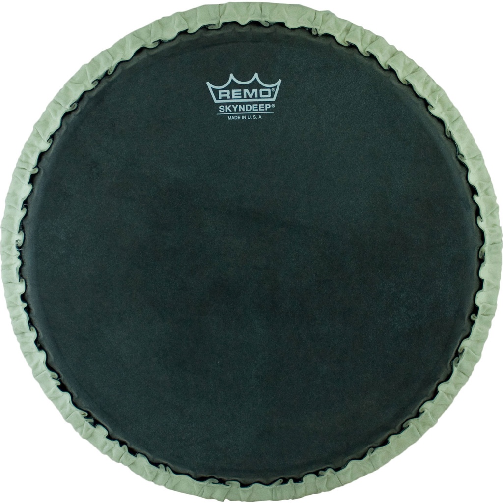 [M7-1300-S6-SD009] Remo 13" Tucked Skyndeep Conga Head with Black Calfskin Graphic