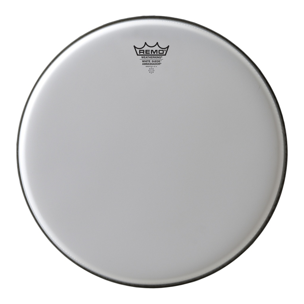 [BA-0814-WS-] Remo 14" Ambassador White Suede Drum Head