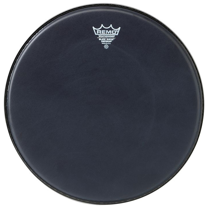 [BE-0814-ES-] Remo 14" Emperor Black Suede Drum Head