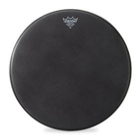 [PM-1814-MP-] Remo 14" Powermax Black Suede Crimplock Marching Bass Drum Head