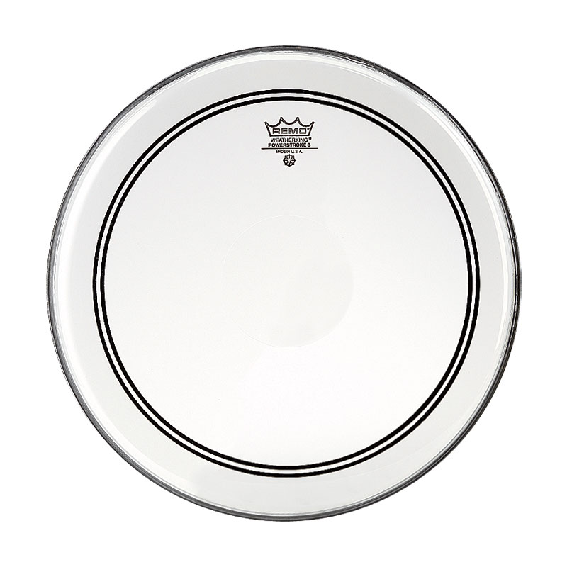 [P3-0314-C2-] Remo 14" Powerstroke P3 Clear Drum Head with Clear Dot