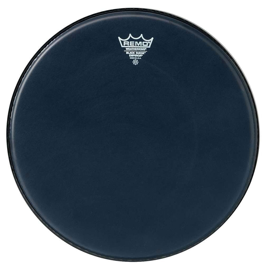[BE-0815-ES-] Remo 15" Emperor Black Suede Drum Head