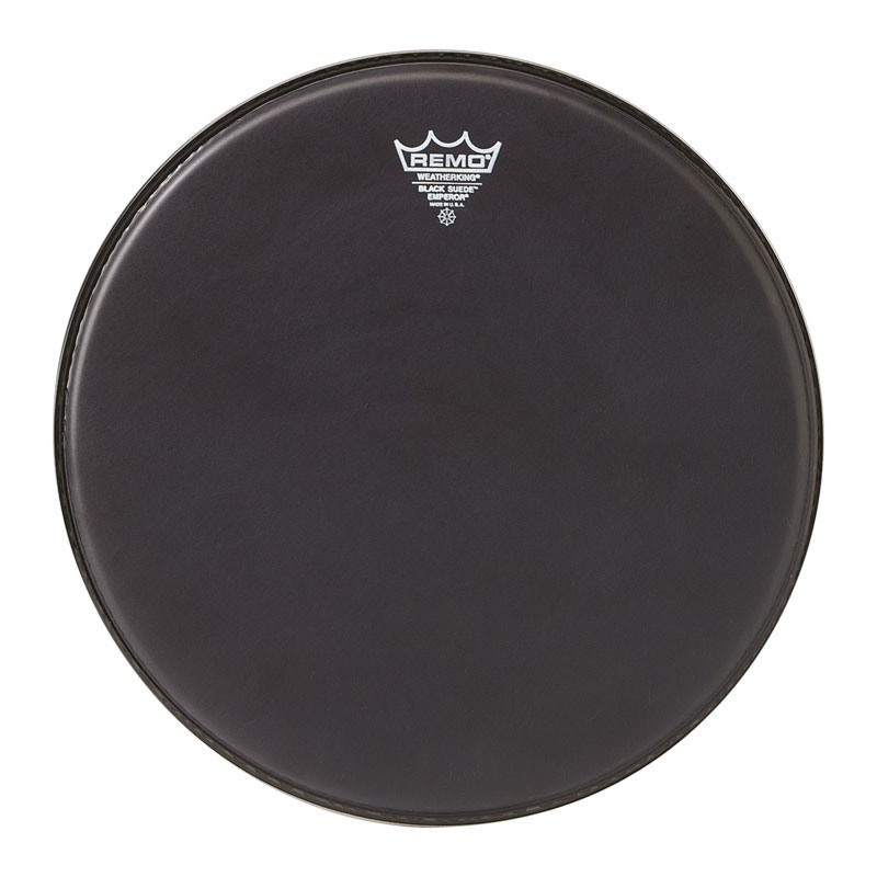 [BE-0816-ES-] Remo 16" Emperor Black Suede Drum Head