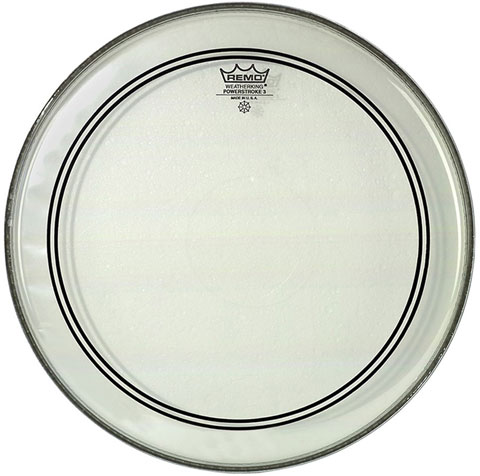 [P3-1318-C2-] Remo 18" Powerstroke P3 Clear Bass Drum Head with Falam Patch