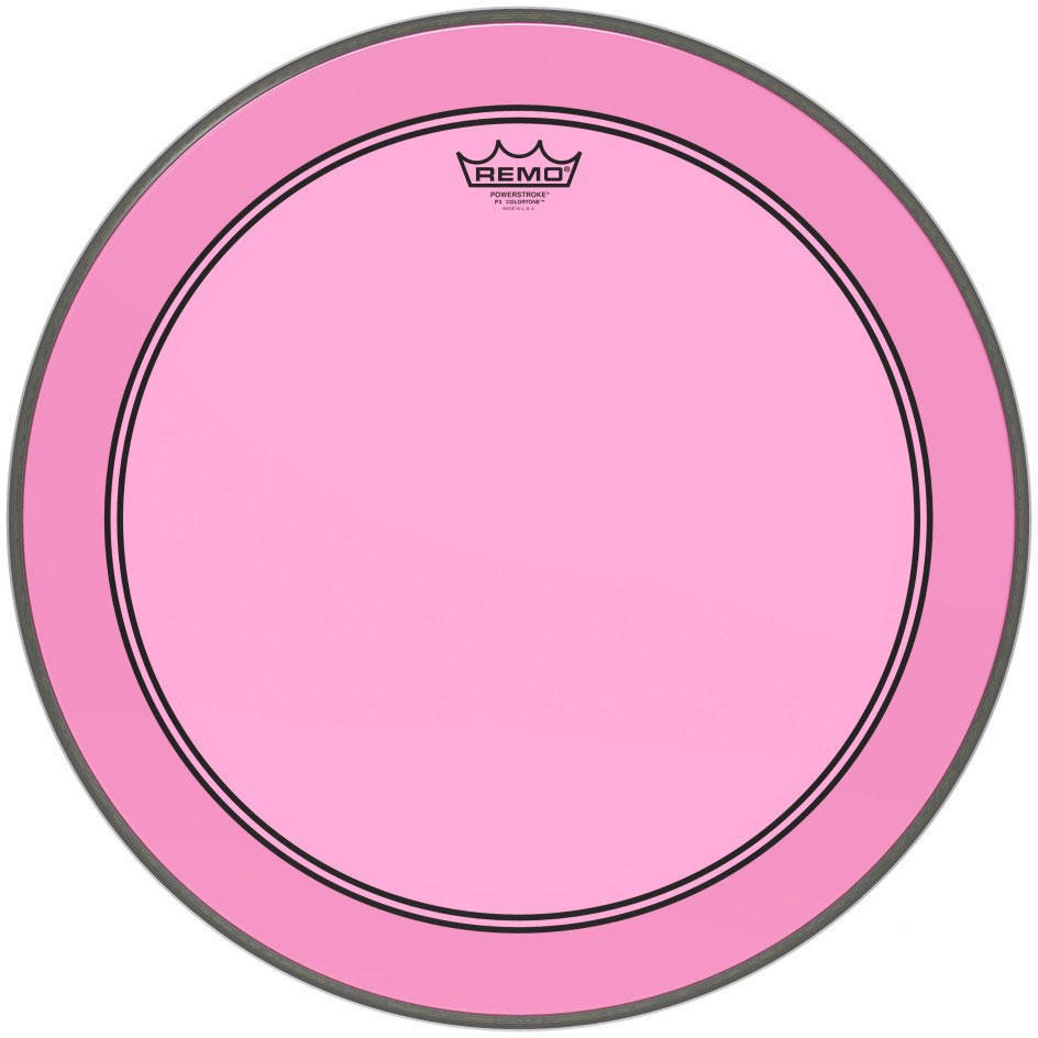 [P3-1318-CT-PK] Remo 18" Powerstroke P3 Colortone Pink Bass Drum Head
