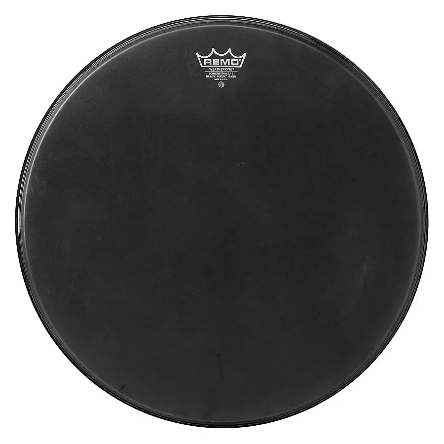 [P3-1820-ES-] Remo 20" Powerstroke 3 Ambassador Black Suede Bass Head