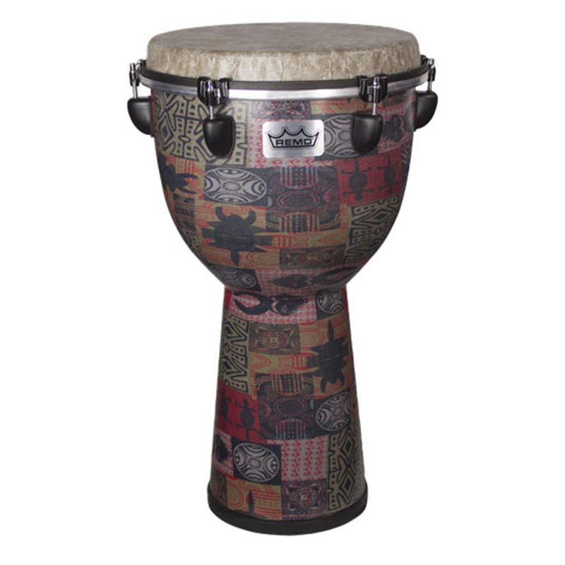 [DJ-6112-57-] Remo 21" x 12" Apex Djembe in Red Kinte