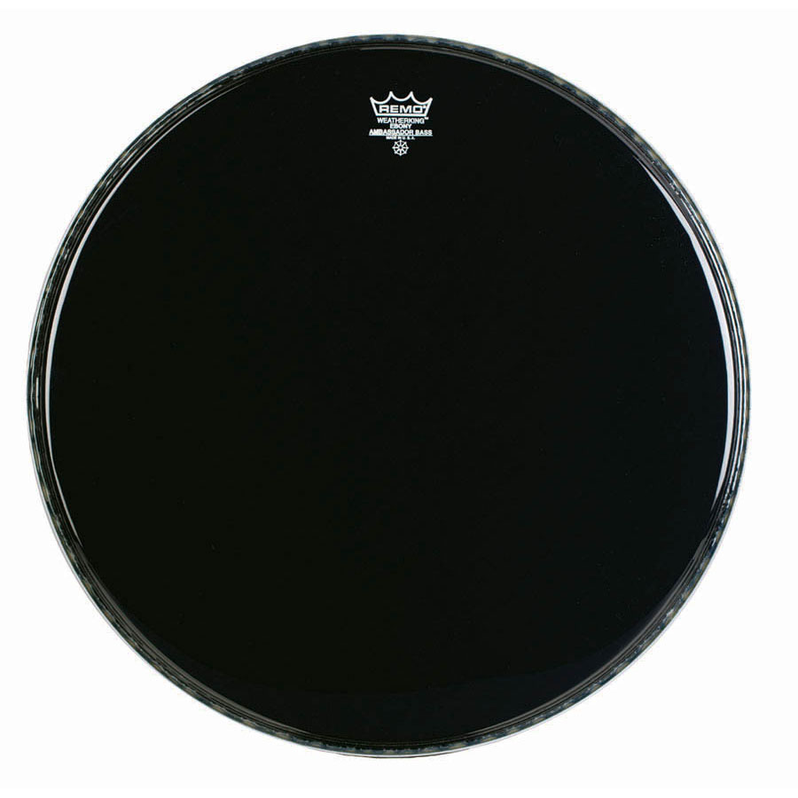 [ES-1022-MP-] Remo 22" Ambassador Ebony Crimplock Marching Bass Drum Head