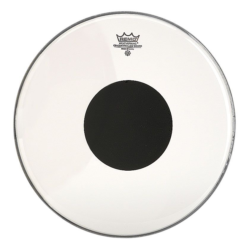 [CS-1322-10-] Remo 22" Controlled Sound Clear Bass Drum Head with Black Dot