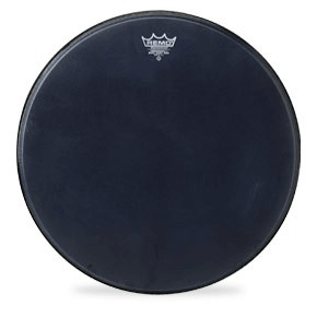 [P3-1822-ES-] Remo 22" Powerstroke P3 Black Suede Bass Drum Head