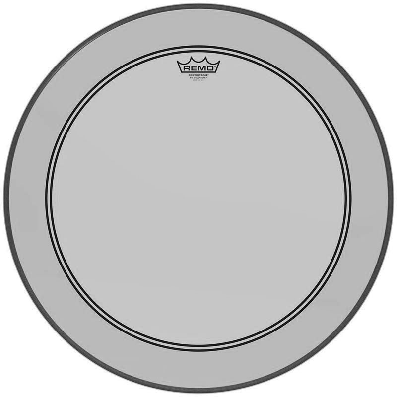 [P3-1324-CT-SM] Remo 24" Powerstroke P3 Colortone Smoke Bass Head