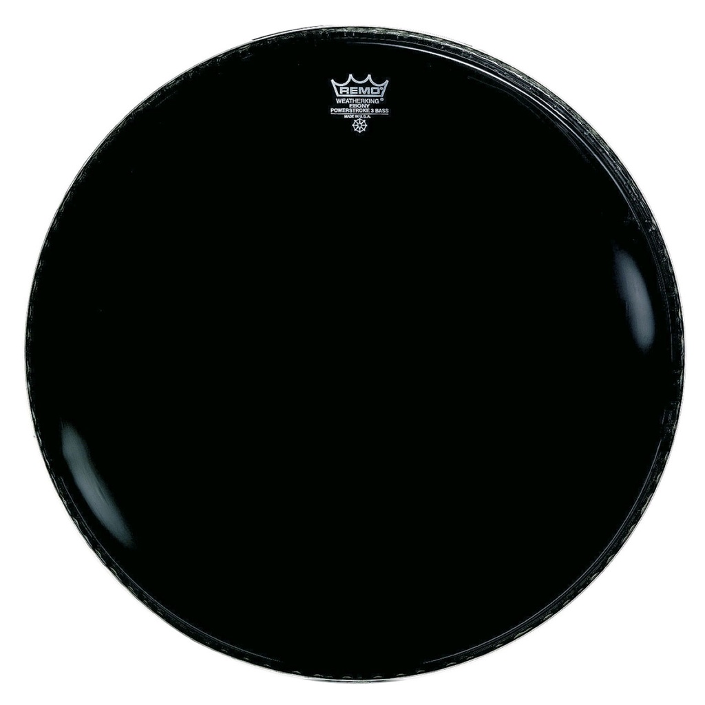 [P3-1024-ES-] Remo 24" Powerstroke P3 Ebony Bass Drum Head