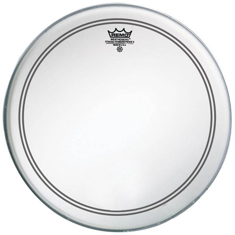 [P3-1224-C2-] Remo 24" Powerstroke P3 Smooth White Bass Head with Falam Patch