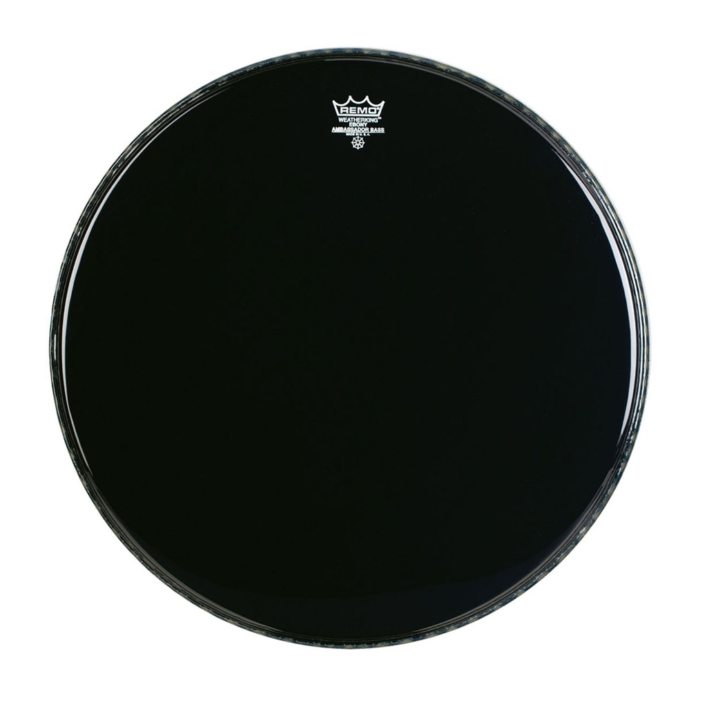 [ES-1026-MP-] Remo 26" Ambassador Ebony Crimplock Marching Bass Drum Head