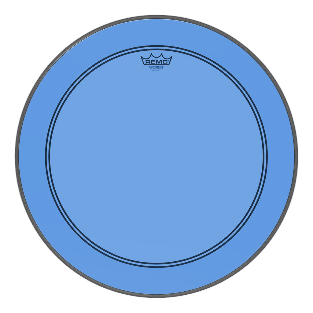 [P3-1326-CT-BU] Remo 26" Powerstroke P3 Colortone Blue Bass Head