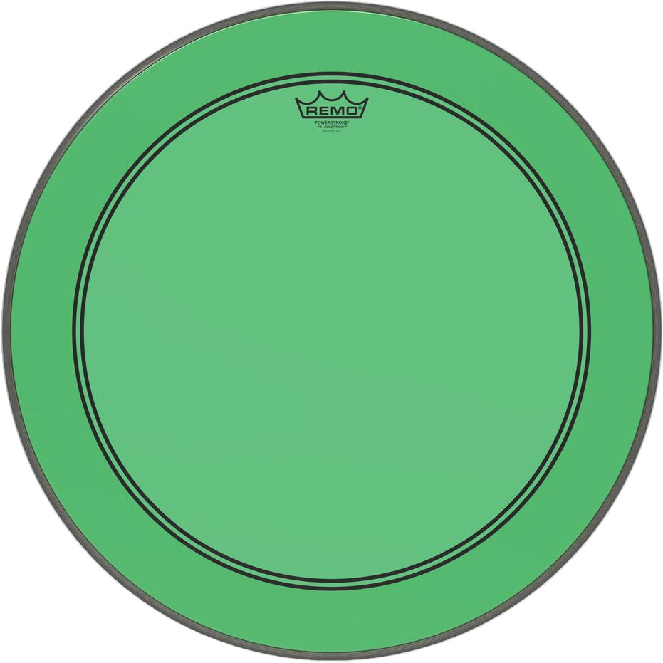 [P3-1326-CT-GN] Remo 26" Powerstroke P3 Colortone Green Bass Head