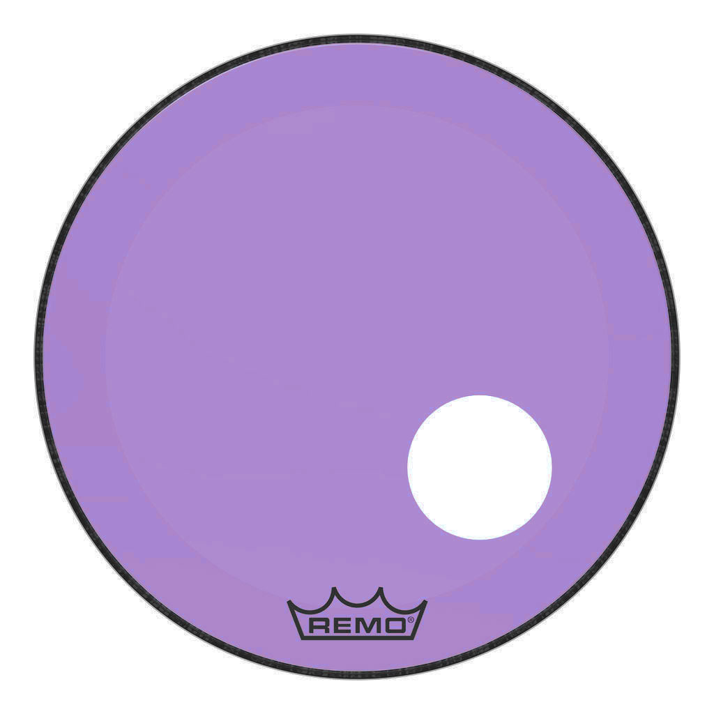 [P3-1326-CT-PUOH] Remo 26" Powerstroke P3 Colortone Purple Bass Head w/ 5" Hole