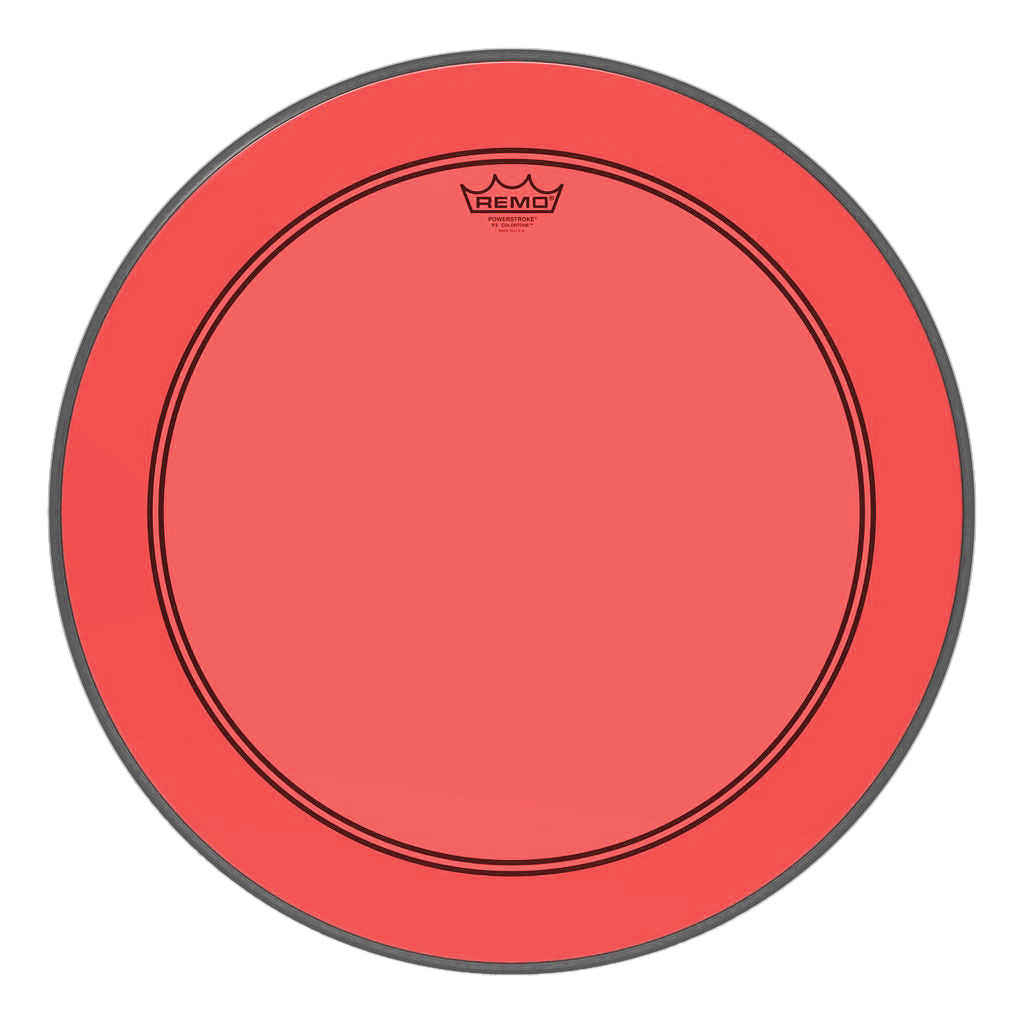 [P3-1326-CT-RD] Remo 26" Powerstroke P3 Colortone Red Bass Head