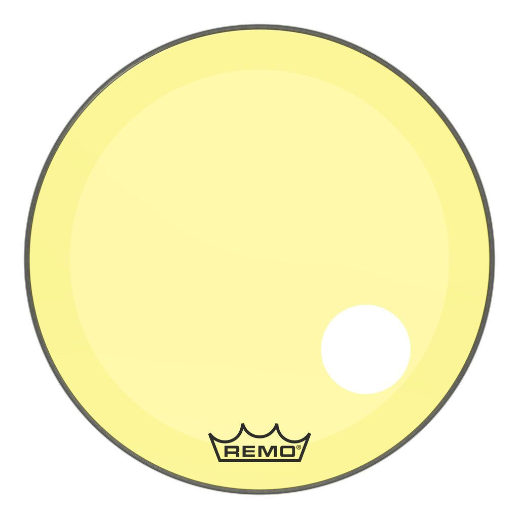 [P3-1326-CT-YEOH] Remo 26" Powerstroke P3 Colortone Yellow Bass Head w/ 5" Hole
