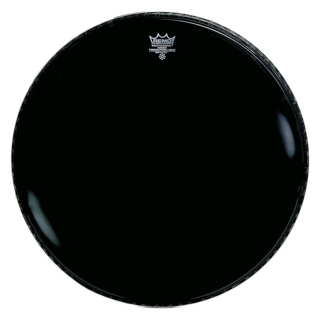 [P3-1026-ES-] Remo 26" Powerstroke P3 Ebony Bass Drum Head