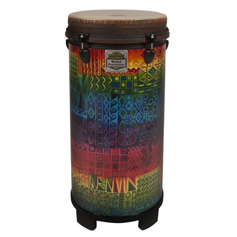[TU-1112-17-] Remo 27" x 12" Key-Tuned Tubano in Fabric Rainbow