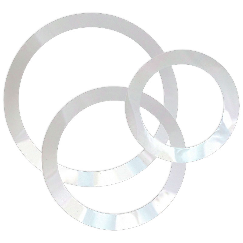 [DM-0579-00-] Remo 5/7/9 White Bass Hole Cut Out Templates