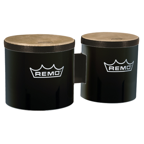 [BG-5300-70-] Remo 6" / 7" Pre-tuned Bongos Black