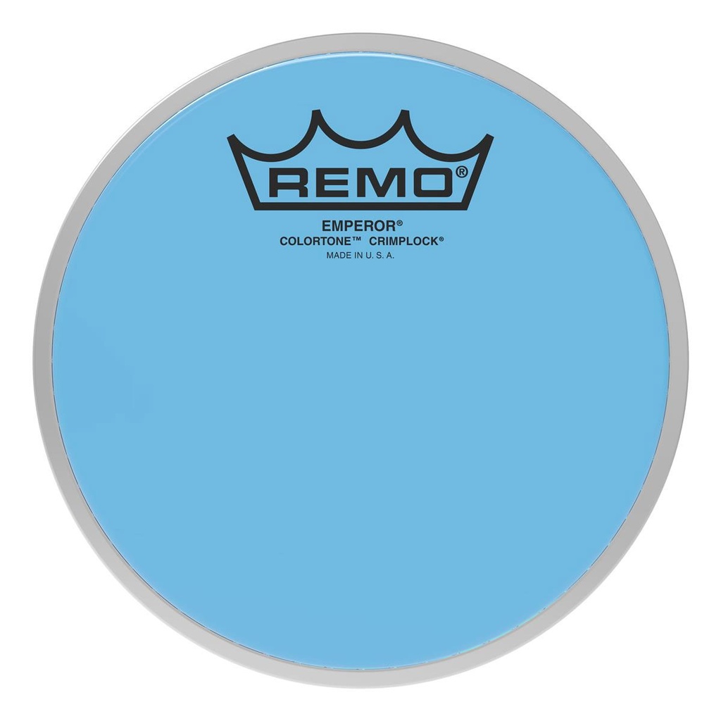[BE-0306-CT-BUMP] Remo 6" Emperor Colortone Blue Crimplock Marching Tenor Head