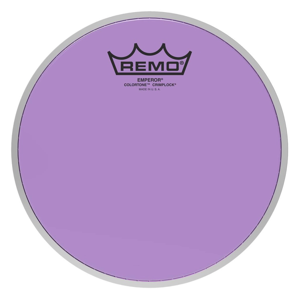 [BE-0306-CT-PUMP] Remo 6" Emperor Colortone Purple Crimplock Marching Tenor Head