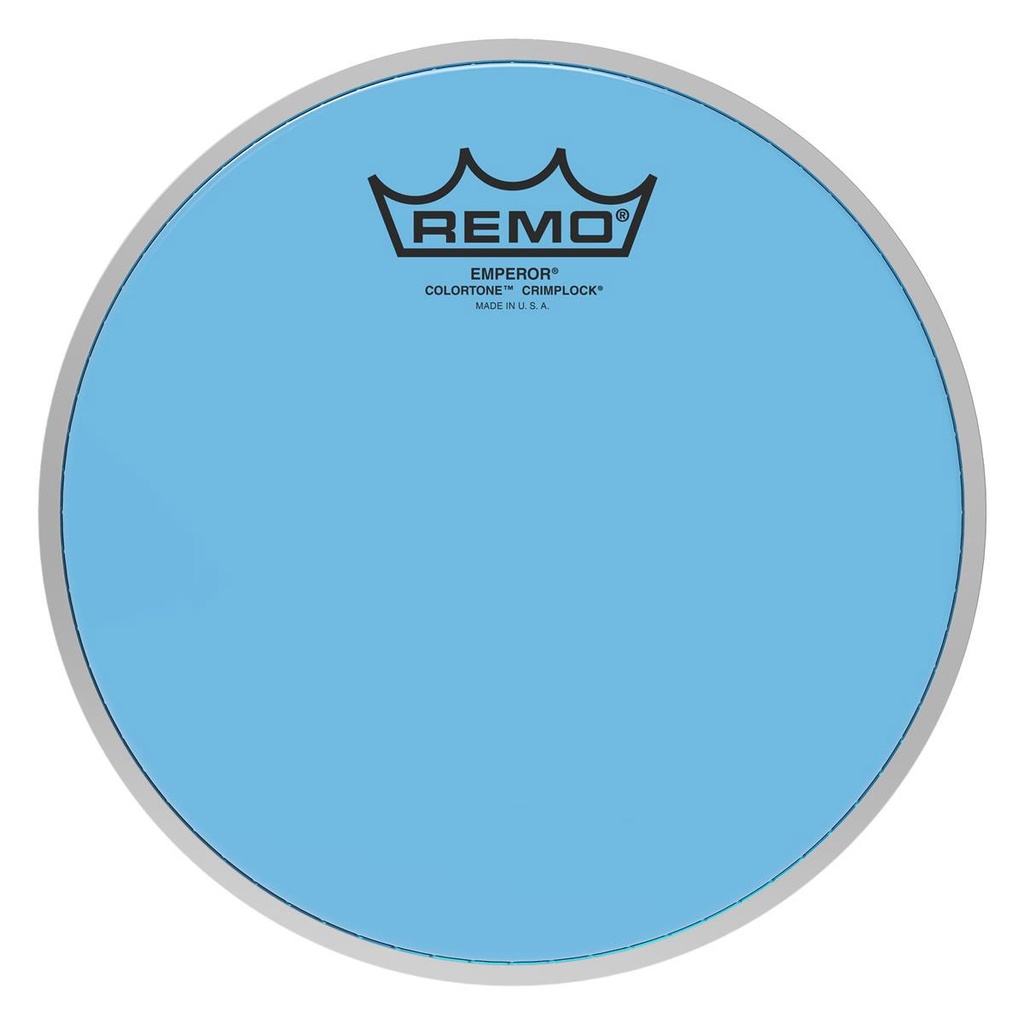 [BE-0308-CT-BUMP] Remo 8" Emperor Colortone Blue Crimplock Marching Tenor Head