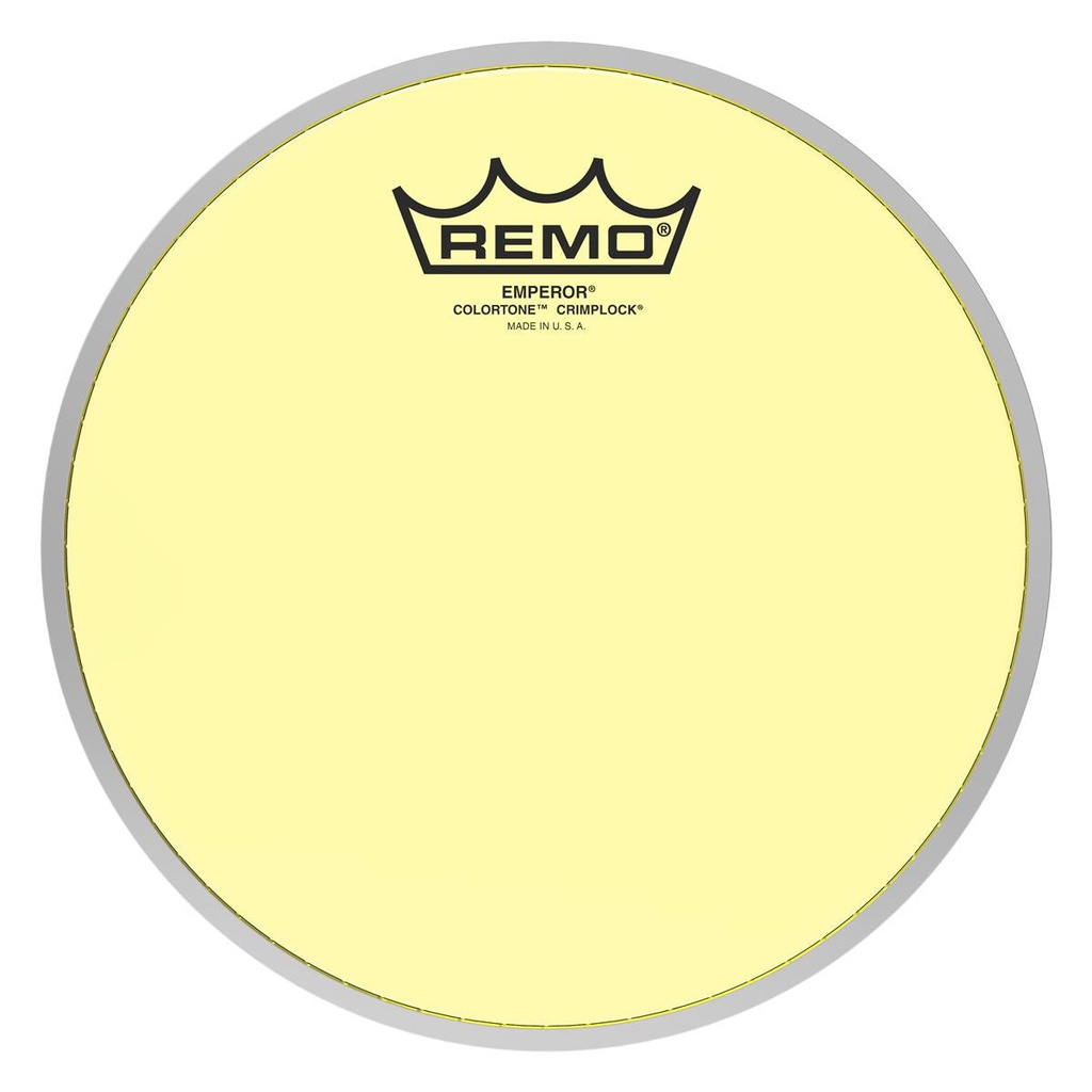 [BE-0308-CT-YEMP] Remo 8" Emperor Colortone Yellow Crimplock Marching Tenor Head