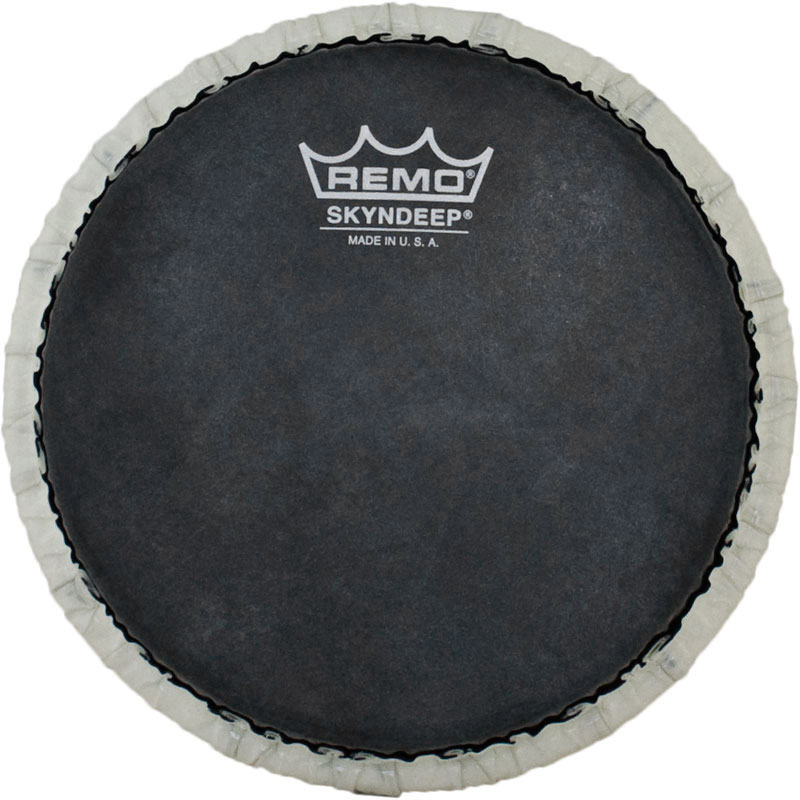 [M9-0900-S5-SD009] Remo 9" Tucked Skyndeep Bongo Drum Head/Black Calfskin Graphic