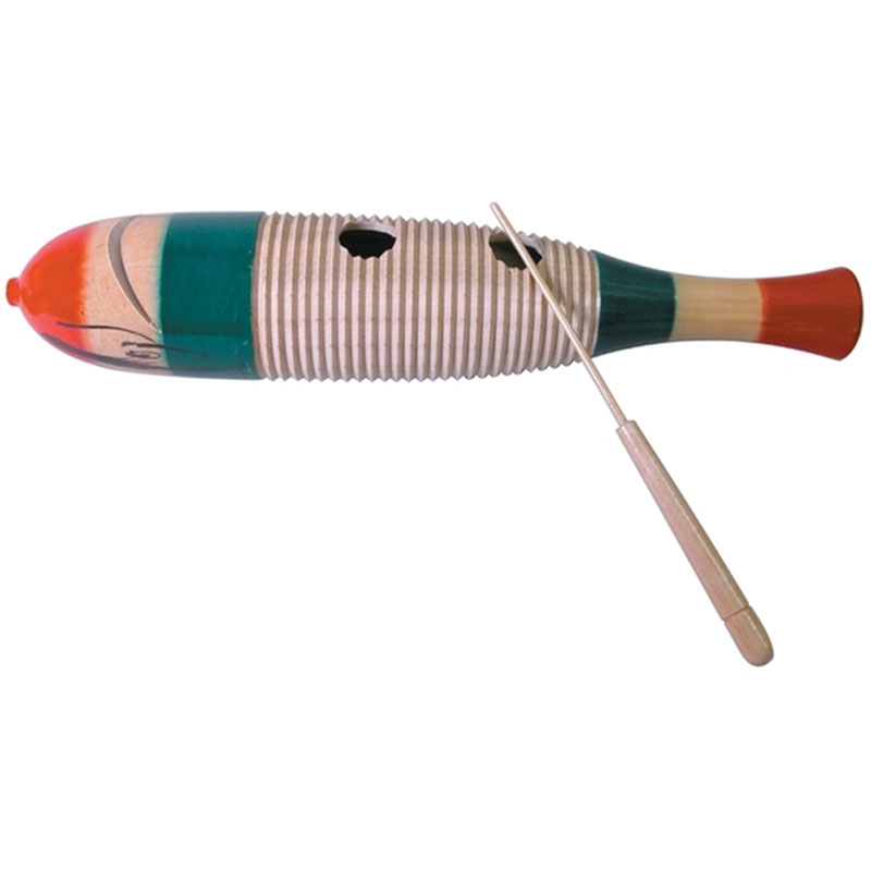 [RB1212] Rhythm Band 15" Wood Guiro with Scraper