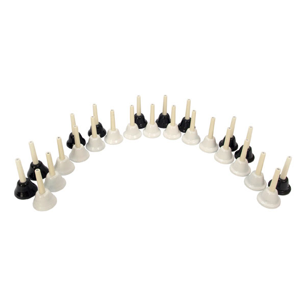 [RB125] Rhythm Band 25 Note Black and White Handbell Set
