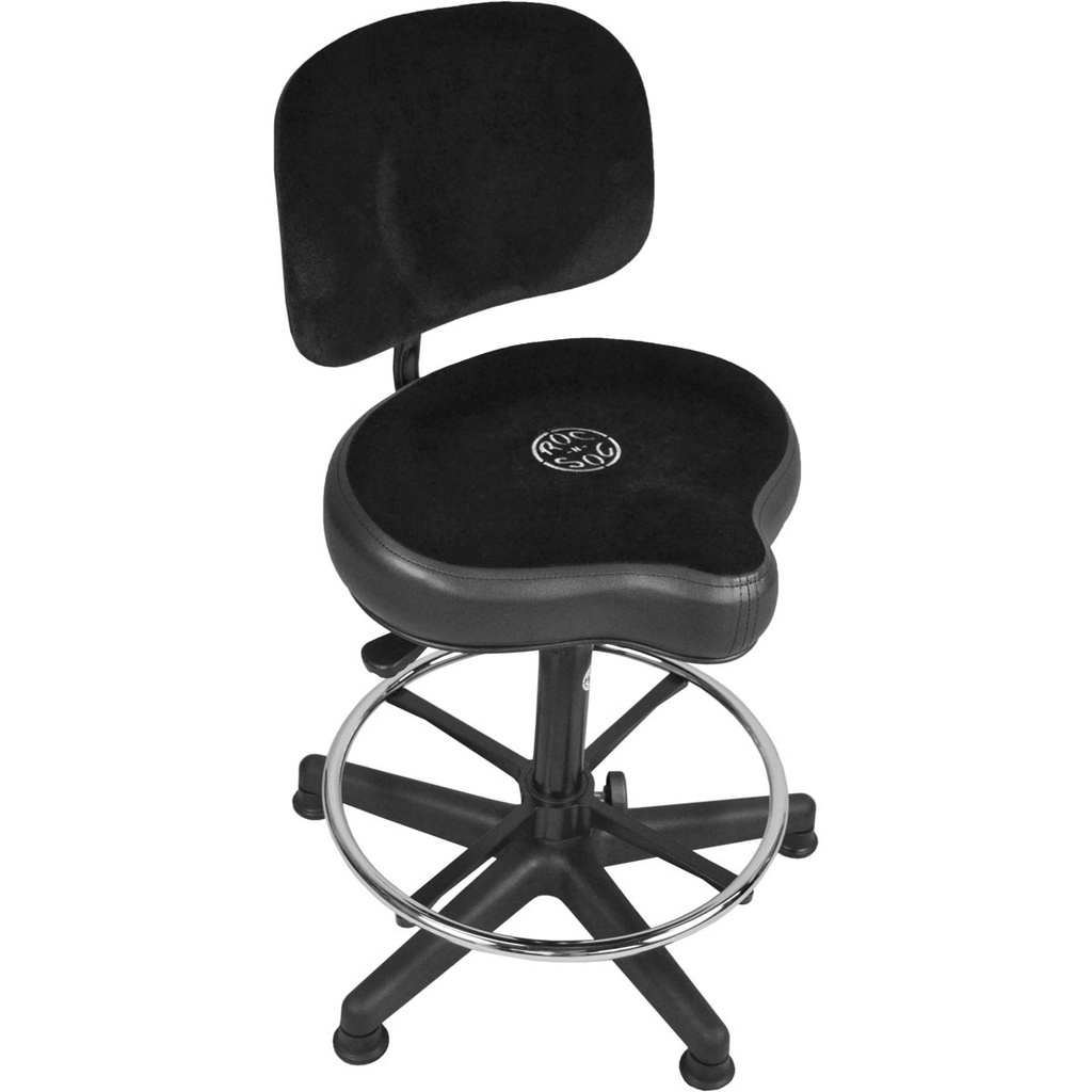 [LSG-FR-O-W/B-K] Roc-n-Soc Lunar Drum Throne with Foot Ring/Original Seat/Back Rest