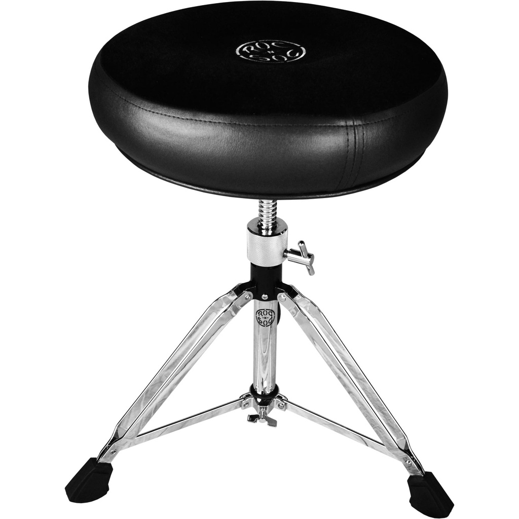 [MS-R-K] Roc-n-Soc Manual Spindle Drum Throne with Round Seat in Black