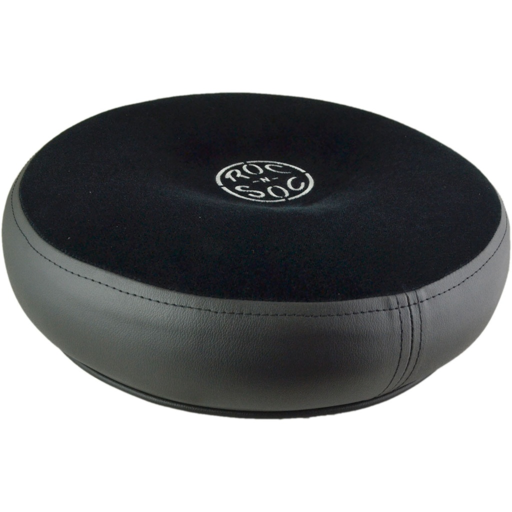 [S/O-R-K] Roc-n-Soc Round Seat (No Mount) in Black for Drum Throne