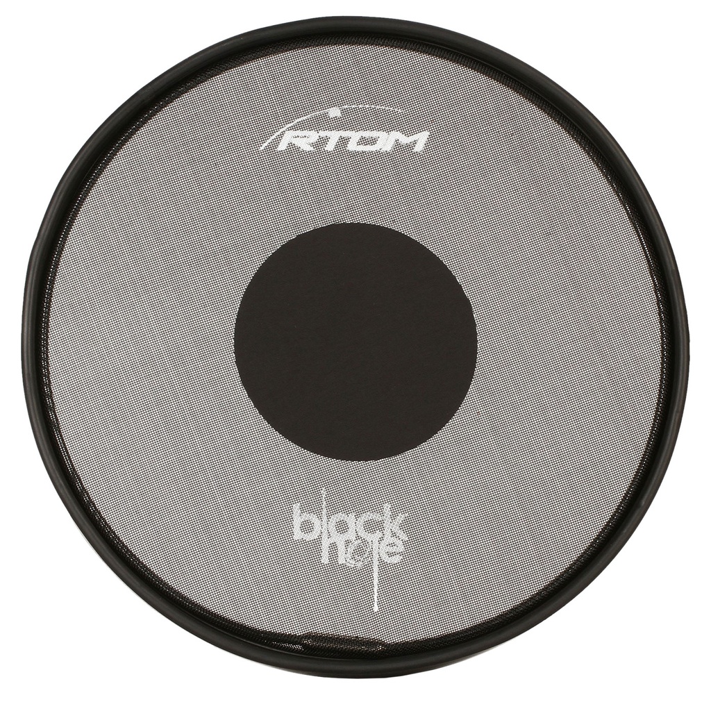 [BLKHOL12] RTOM 12" Black Hole Snap-On Practice Pad