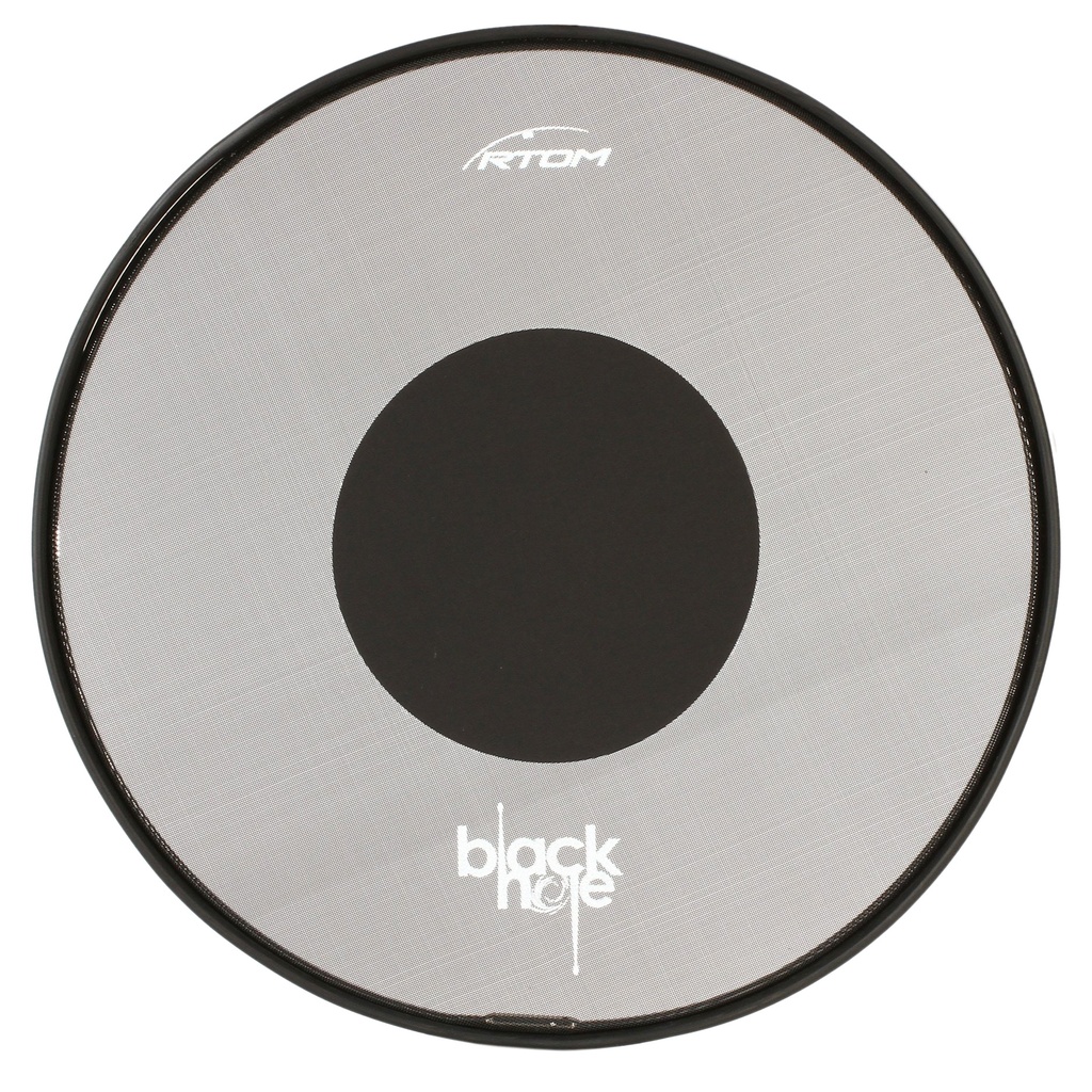 [BLKHOL18] RTOM 18" Black Hole Snap-On Bass Drum Practice Pad