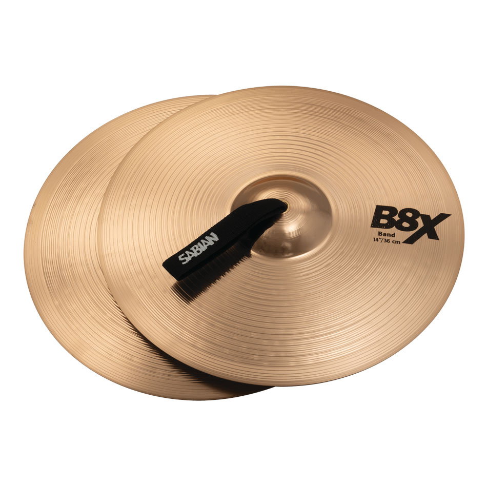 [41422X] Sabian 14" B8X Marching Band Crash Cymbal Pair