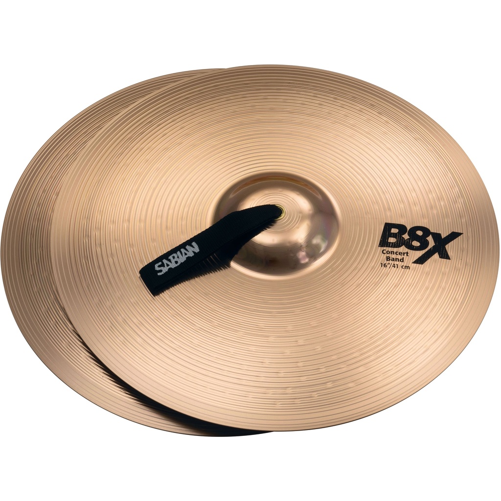 [41621X] Sabian 16" B8X Concert Band Crash Cymbal Pair