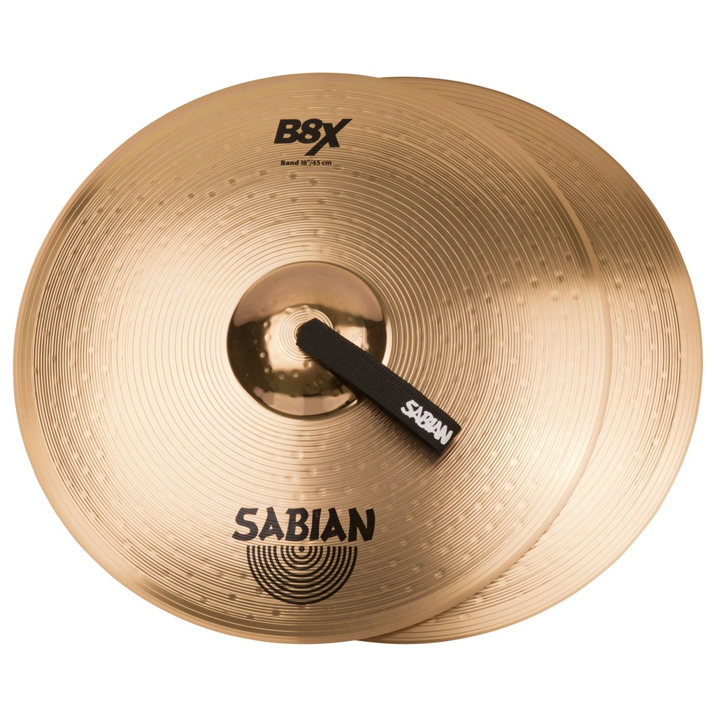 [41822X] Sabian 18" B8X Band Crash Cymbal Pair
