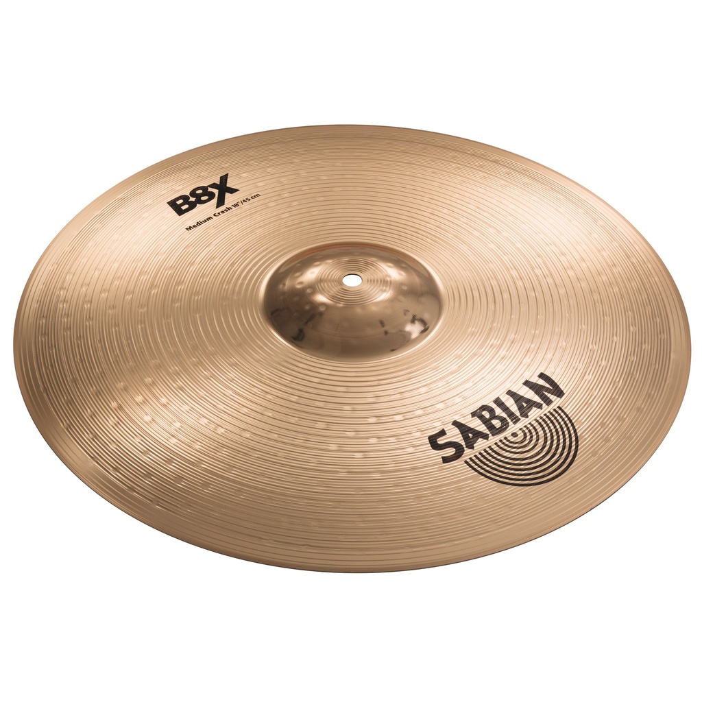 [41808X] Sabian 18" B8X Medium Crash Cymbal